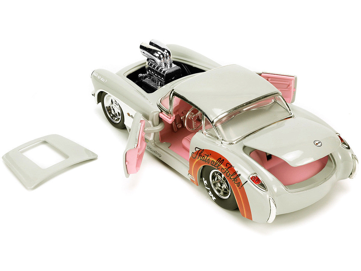 1957 Chevrolet Corvette with Bugs Bunny Figure
