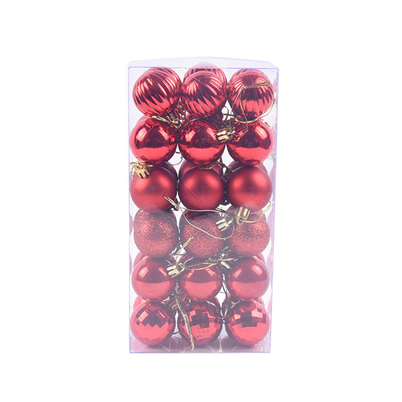 36 PCs Christmas Color Ball Whole Box Set