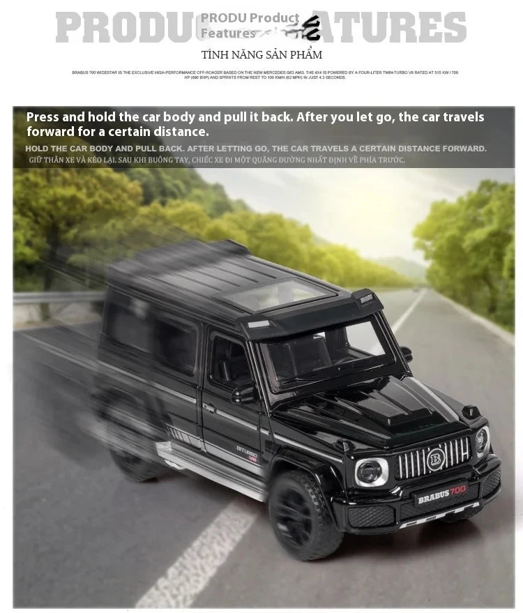 1/32 G700 Alloy Car Model Simulation Toy Diecast Vehicles Off-road SUV With Sound N Light Collectible Kids' Gift 111